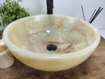 Раковина из оникса Bowl Yellow Premium BO-60910 45*45*17