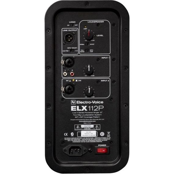 ELECTRO-VOICE ELX112P активная АС, 1000Вт, динамик 12 дюймов