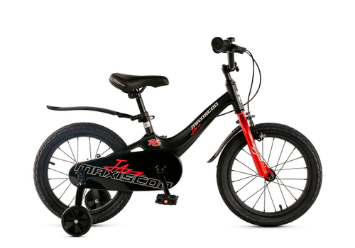 Велосипед 16" Maxiscoo JAZZ Стандарт Плюс Обсидиан (2025)