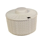 Сахарница ВЯЗАНИЕ 0,45л Белый ротанг