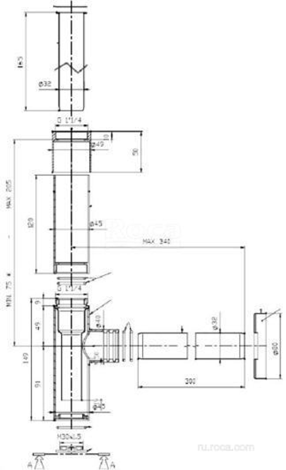 Сифон Roca 506403110