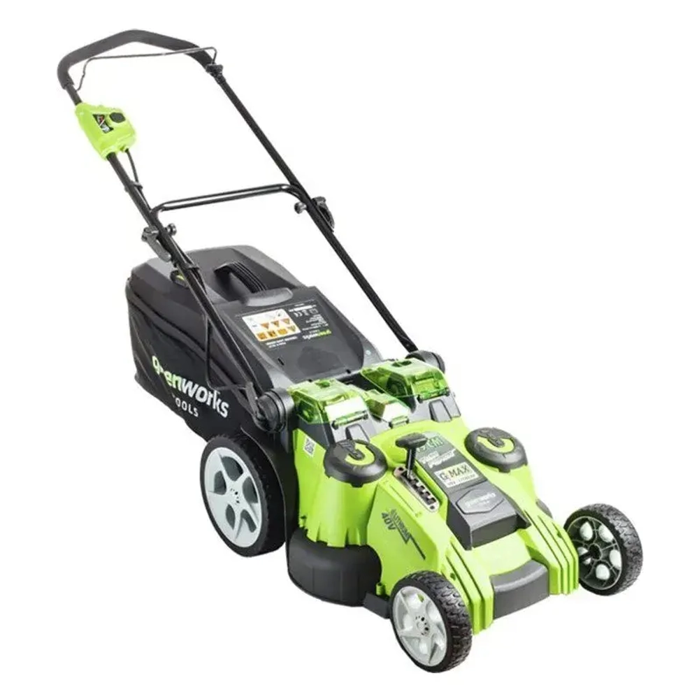 Аккумуляторная газонокосилка Greenworks G40LM49DBK5 (1 x 5 Ач, Быстрое ЗУ) 2500207U5F