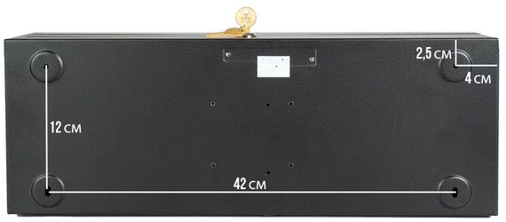 Денежный ящик POScenter 460KM LUX 460x170x103, распайка для &quot;ШТРИХ-М&quot;, черный