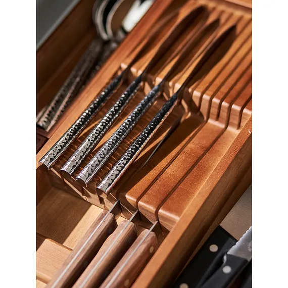 Органайзер для столовых приборов с держателем для ножей bambox, 30х38 см