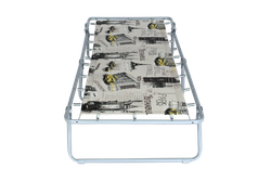 Кровать раскладная Юниор жесткая арт.С89/89 (цвет ткани бежевый рис.город (4 шт. в уп.)