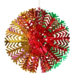 Украшение фольгированное «Снежный шар» d-30 см, Мультицвет