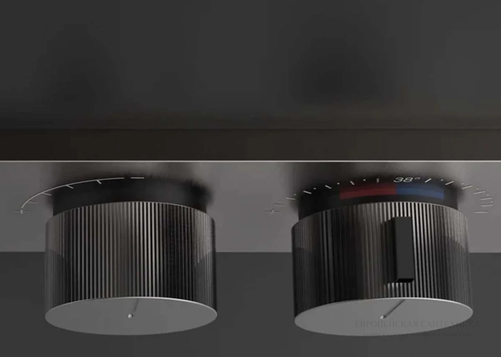Термостат Gessi HI-FI, до 3-х функций одновременно, встраиваемый, цвет Black Metal Brushed PVD