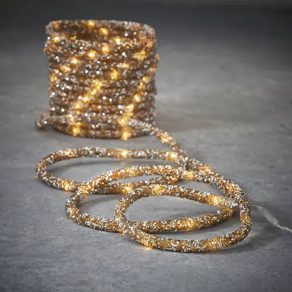 Гирлянда дюралайт Luca Lighting цвет шоколадный, 100 ламп, 8 функций, 5 м., LUCA (83798)