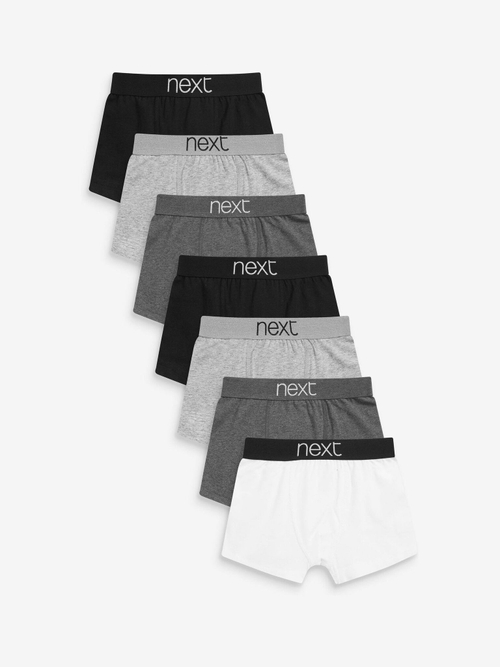 Трусы для мальчика Next 291-819, 7 шт., Серый, Белый, Черный