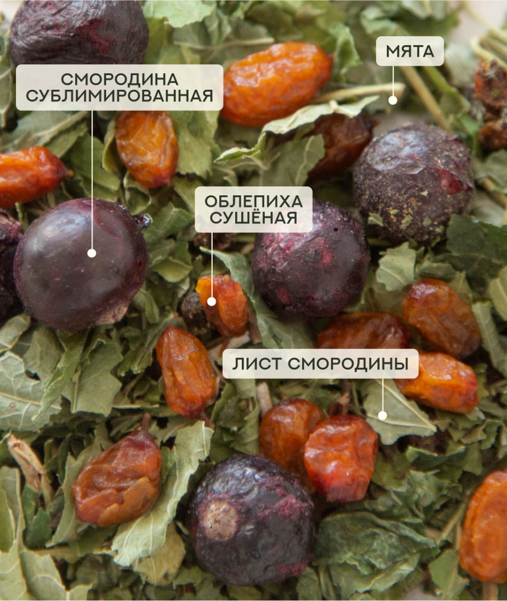 Чай Мятный с ягодой (крафт пакет)