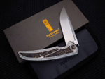 Складной нож ESPADA Tamx Satin CrystalTi Gold Carbon