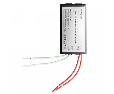 Трансформатор понижающий для галоген. ламп 12V 35-105W IP20 82х37х24 металл черный 03-84