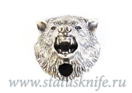 Бусина Wolf Волк (нейзильбер)