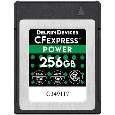 Карта памяти Delkin Devices Power CFexpress Type B 256GB, R/W 1730/1540 МБ/с