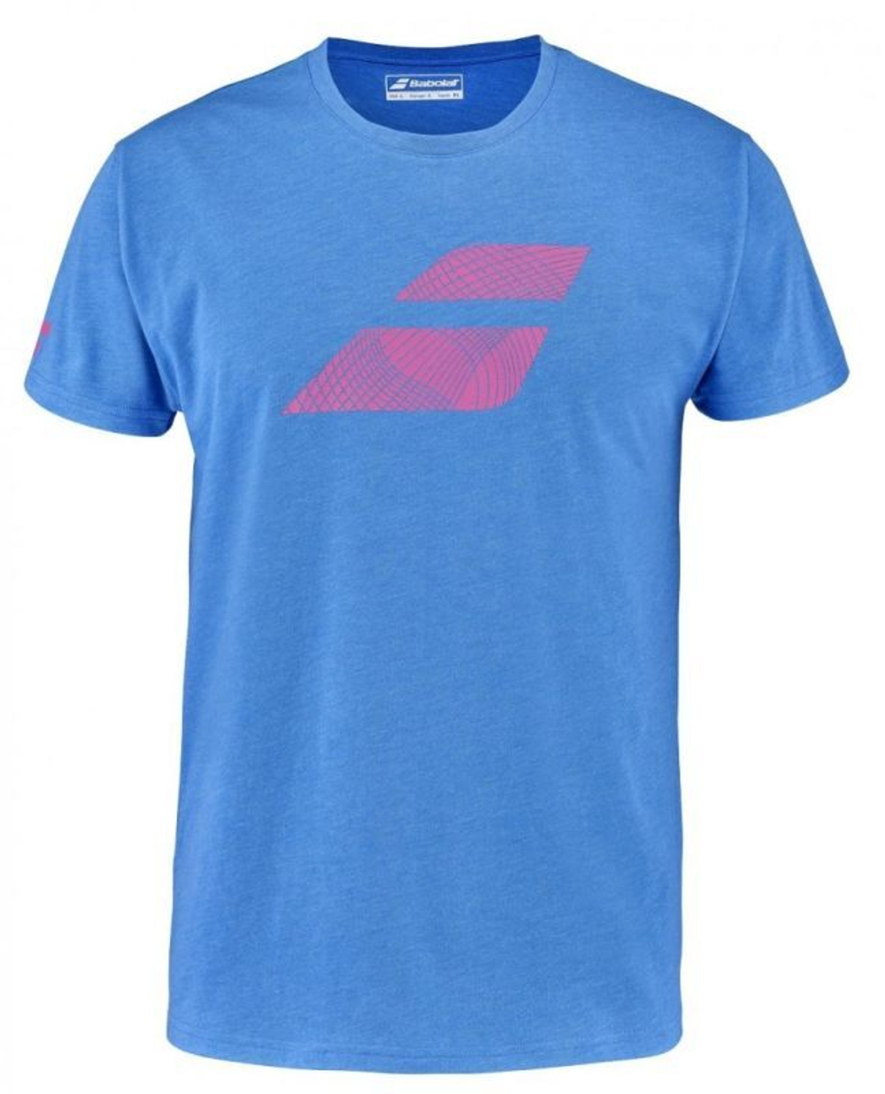 Мужская теннисная футболка Babolat Performance Big Flag Tee Men - French Blue Heather