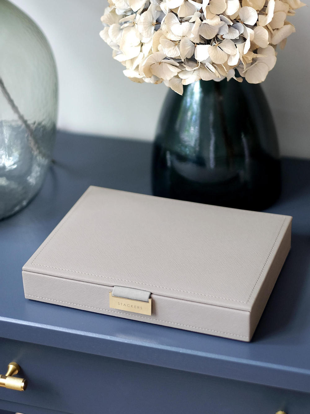 Органайзер для украшений Stackers Classic Jewellery Box Lid - Taupe Woven (Sage Green / светло-зеленый / Sage Green)