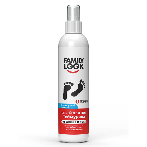 Спрей для ног FAMILY LOOK Теймурова с салициловой кислотой, 220мл