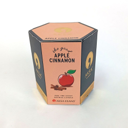 Свеча ароматическая яблоко и корицаа  Aksa