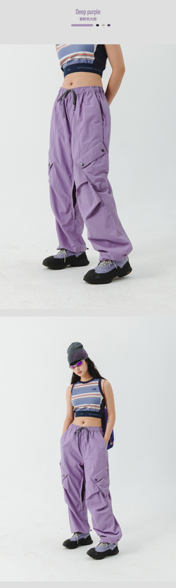 Брюки Женские Nothomme Curved Pocket Cargo Purple Pink