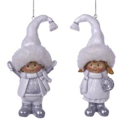 GAEM Фигурка декоративная подвесная "Дети", L6 W5 H13 см, 2в.