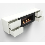 Тумба с биокамином Firelight BFP/P-1700 lux белая