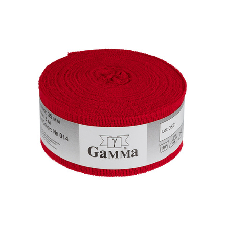 Бейка трикотажная "Gamma", 35мм, цв.014, 95% хлопок, 5% эластан