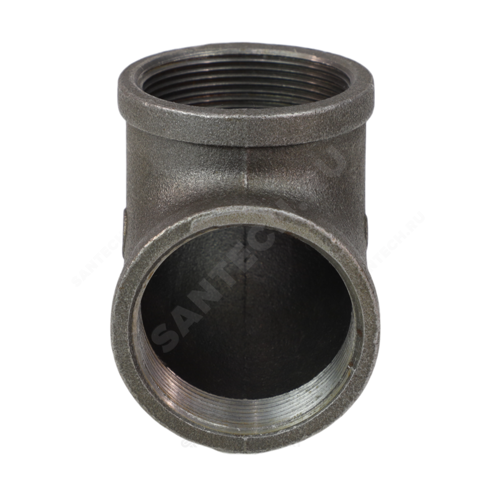 Угольник проходной чугун Ду 15 (1/2") ВР/ВР Fittex PLUS