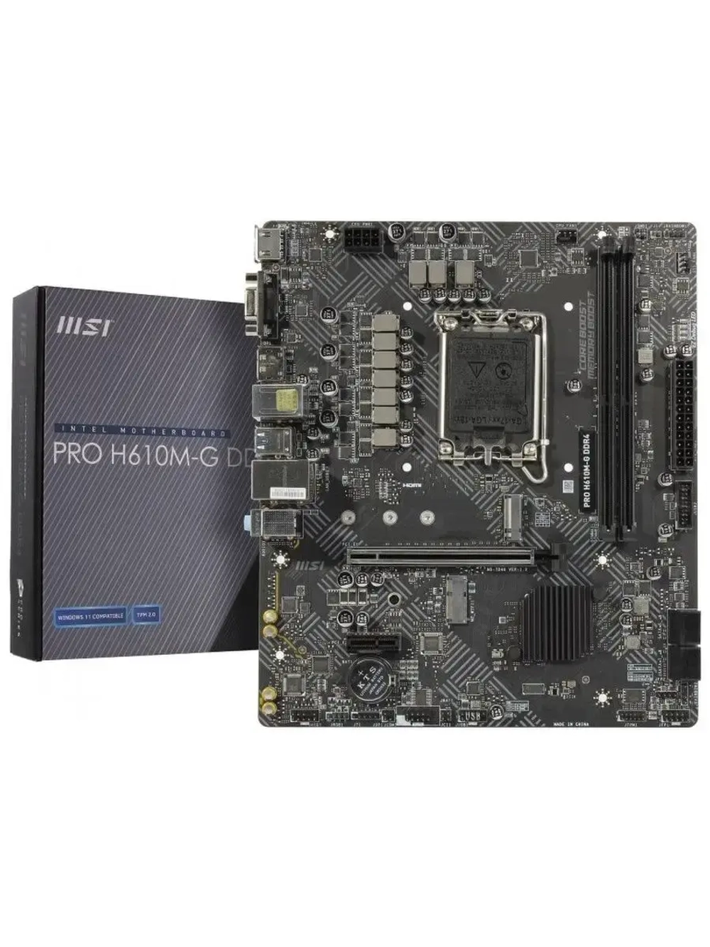 Материнская плата MSI LGA 1700, Intel H610