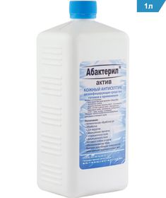 Кожный спиртовой антисептик Абактерил - Актив, 1 литр, крышка, АА - 203
