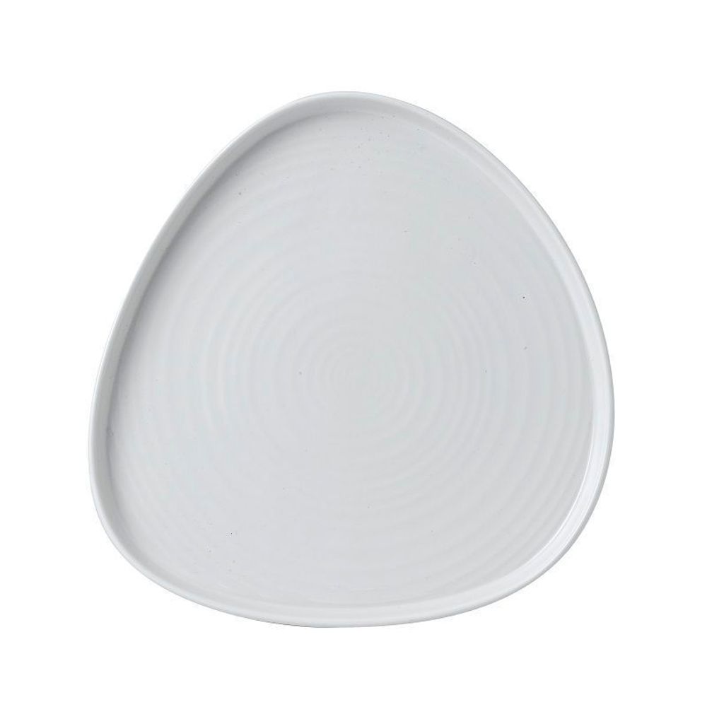 Тарелка треугольная CHEFS Walled 26см h2см, с прямым бортом, Chefs Plates, цвет White, Churchill