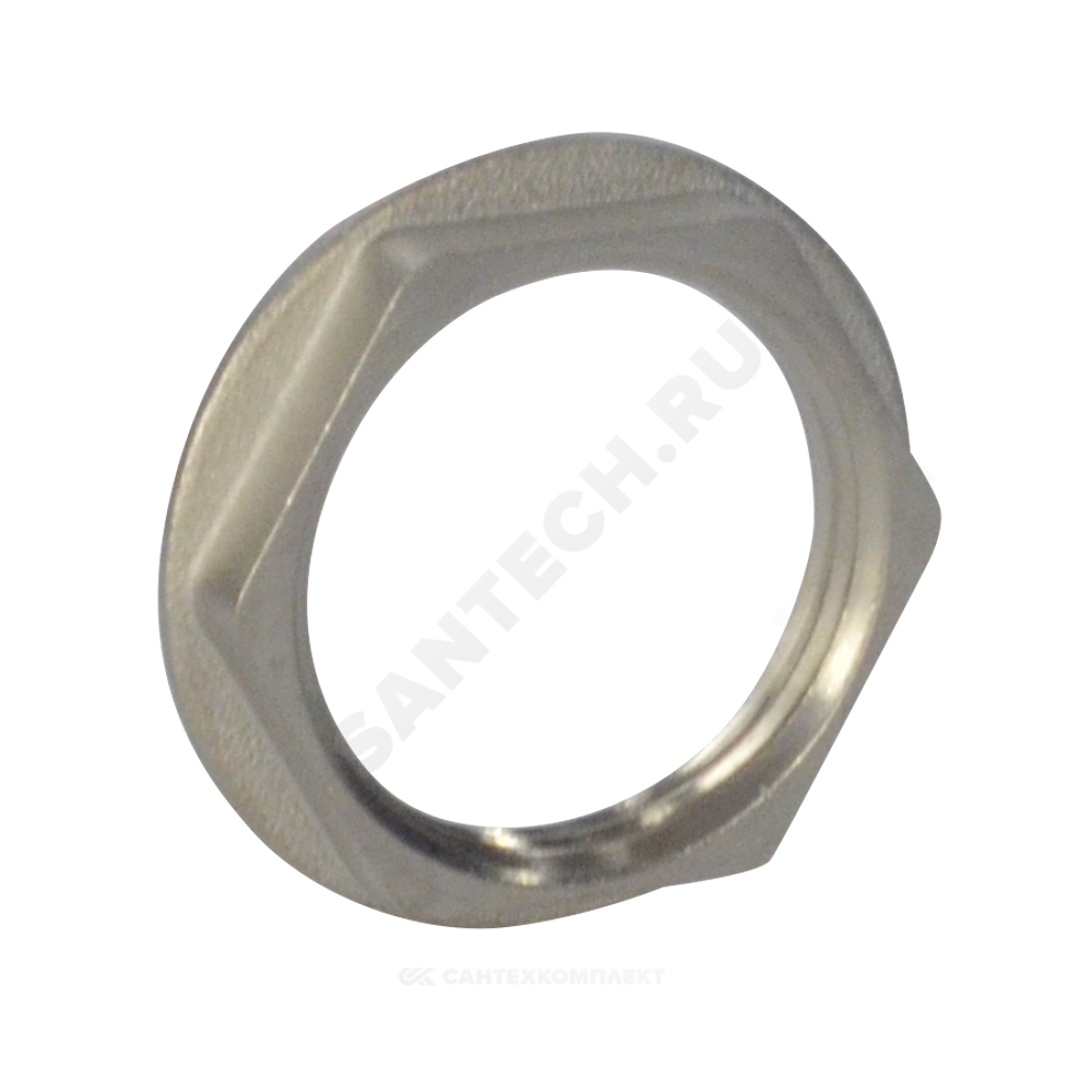 Контргайка латунь никель реборда Ду 32 (1 1/4") ВР SantechSystems