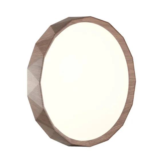 7637/AL BASICA SN 169 Светильник пластик/корич. под дер. LED 18Вт 4000K D295 IP43 ZIF WOOD