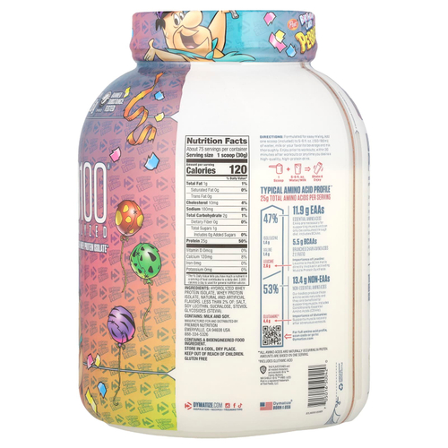 Dymatize, ISO100®, гидролизованный, 100% изолят сывороточного протеина, со вкусом торта, 2,3 кг (5 фунтов)