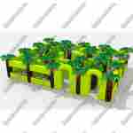 Надувной лабиринт "Пальмы", 10*8*3 м