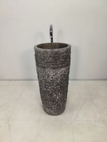 Раковина напольная из мрамора Pedestal Grey Marmo MN-65925 40х40х90 из натурального камня