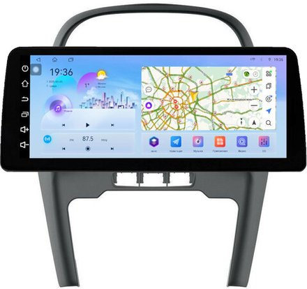 Магнитола для Chery Tiggo T11 2013-2016 - FarCar монитор 12.3" 2K QLED на Android 14, TS10, CarPlay, 4G SIM-слот