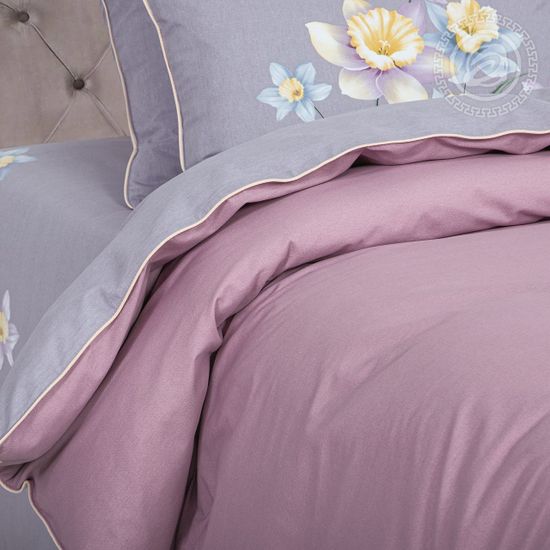Евро комплект постельного белья Агнес велюр (фуле)
