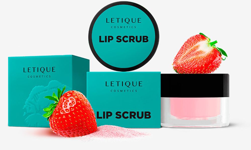 Скраб для губ LETIQUE Cosmetics Lip Scrub Sweet Strawberry 10 г