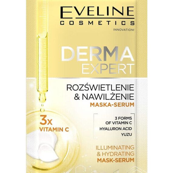 Eveline EVELINE Derma Expert Maska - serum rozświetlenie i nawilżenie 8 ml