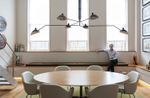 Ceiling design lamp  Three Arms by Serge Mouille (Black)