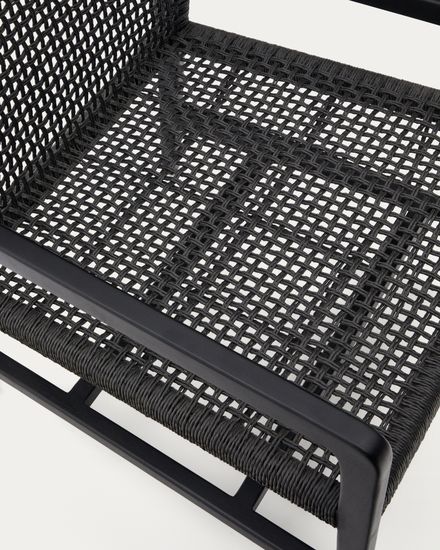 Sabolla Кресло из массива тикового дерева черного цвета La Forma Испания 