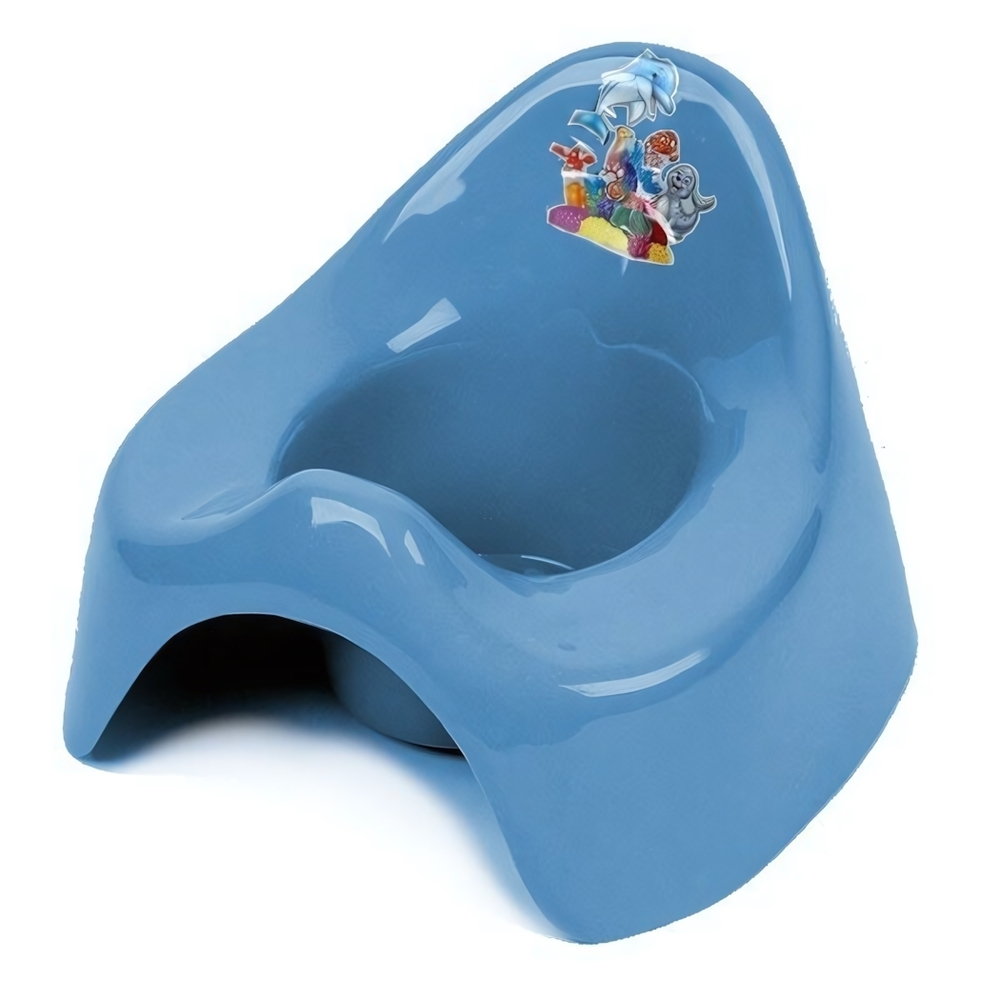 Детский горшок "СЕМЕР" голубой перламутр