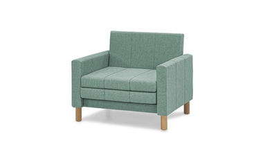 Кресло-кровать Уют Лайт Strong Plus 07 95*84*82 см, Зеленый Рогожка Выкатной Фиеста