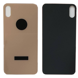 Задняя крышка для Apple iPhone Xs Max Золото (стекло, широкий вырез под камеру)
