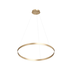 Светильник подвесной RAYDIA, 40 Вт, 3000–4000К, ?600?1500 мм, металл+акрил, матовое золото, свет вве