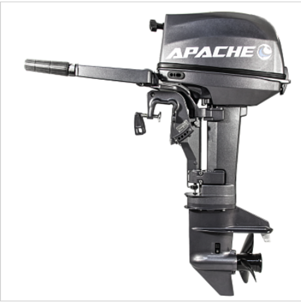 2х-тактный лодочный мотор Apache T 9.8 BS с баком 12 л