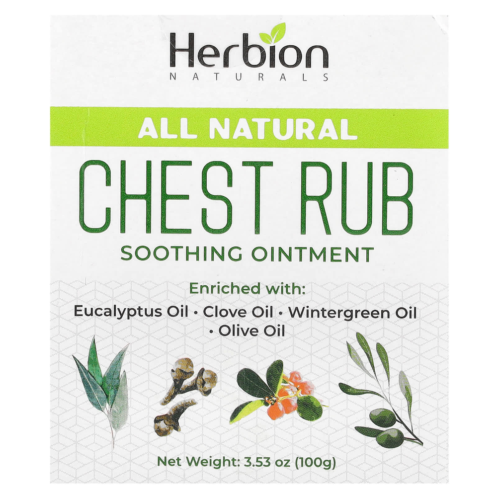 Herbion Naturals, Натуральное средство для груди, 100 г (3,53 унции)