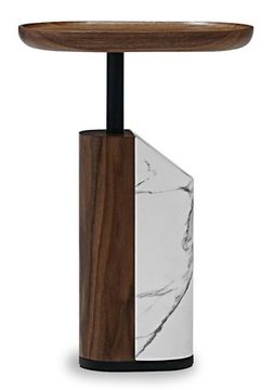 Приставной столик TISHINA by Sergey Tregubov, MOD INTERIORS цвет натуральный/белый