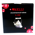 Чайник эмалированный с ситом Kelli KL-4468