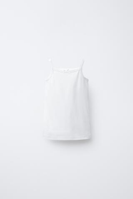 ZARA НАБОР ИЗ ТРЕХ ТОПОВ, БЕЛЫЙ